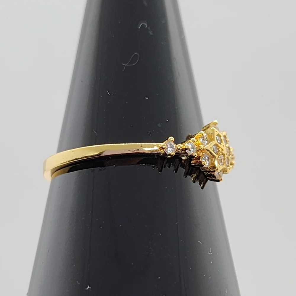 18K Yellow Gold Plated 925 Sterling Silver Ring - Picture 9 of 12